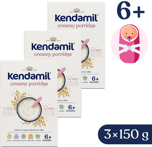 Kendamil mléčná krémová ovesná kaše (3× 150 g) - Mléčná kaše - Hlavní obrázek