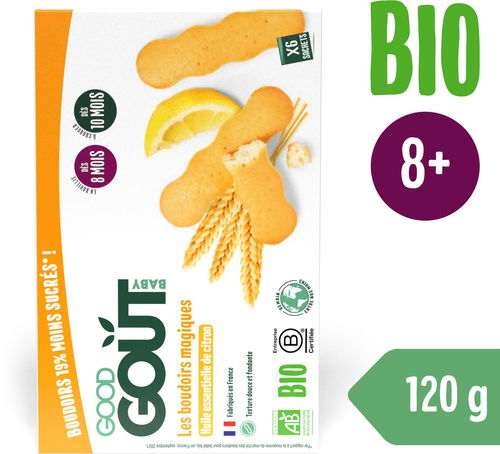 Good Gout BIO piškoty s esenciálním citronovým olejem (120 g) - Sušenky pro děti - Hlavní obrázek