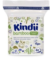 KINDII Bamboo detské čistiace tampóny 60 ks - Tampóny