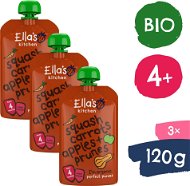 Ella's Kitchen BIO sütőtök, sárgarépa, alma és szilva (3×120 g) - Tasakos gyümölcspüré