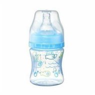 BabyOno Anticolic Bottle with Wide Neck, 120ml - Blue - Baby Bottle