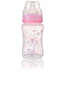 BabyOno Anticolic bottle with wide neck, 240 ml - pink - Baby Bottle