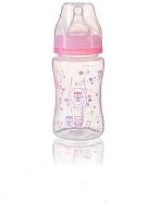 BabyOno antikoliková fľaša so širokým hrdlom, 240 ml – ružová - Dojčenská fľaša