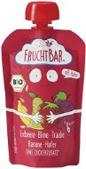 FruchtBar BIO ovocná kapsička s hruškou, hroznovým vínom, jahodami, banánom a ovsenými vločkami 100 - Kapsička pre deti