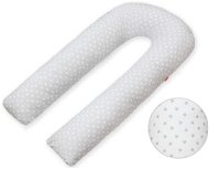 SCAMP Těhotenský polštář/tvar U 75 x 135 cm LittleHeartGrey - Nursing Pillow
