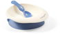 BabyOno bowl with suction cup and spoon, blue - Children's Bowl