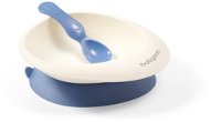 BabyOno bowl with suction cup and spoon, blue - Children's Bowl