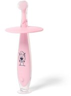 BabyOno Baby Toothbrush with Stopper 6 m+, pink - Children's Toothbrush