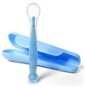 BabyOno baby silicone spoon in case, blue - Children's Cutlery