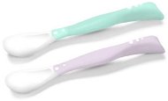 Children's Cutlery BabyOno baby elastic spoons, mint/purple, 2 pcs - Dětský příbor