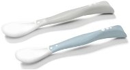 BabyOno baby elastic spoons, grey, 2 pcs - Children's Cutlery