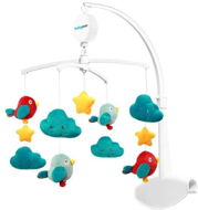 Cot Mobile BabyOno musical carousel above the crib puffs and birds - Kolotoč nad postýlku