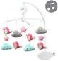 BabyOno hudební kolotoč nad postýlku obláčky a ptáčci růžový - Cot Mobile