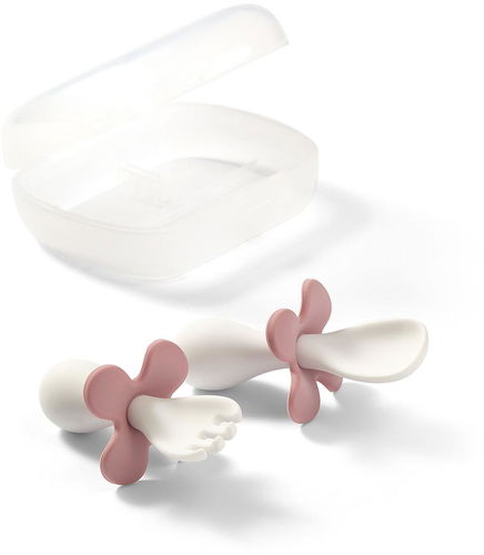 BabyOno Ergonomický příbor růžový - Dětský příbor - Hlavní obrázek