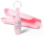 BabyOno baby silicone spoon in case, pink - Children's Cutlery
