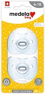 MEDELA Baby Soft All-Silicone Soother Boy 6-18 m, 2 pcs - Dummy
