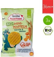 FruchtBar Organic carrot mini waffles 3×20 g - Crisps for Kids