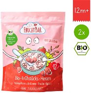 FruchtBar Organic cereal hearts with strawberries, grape wine and apple 2×125 g - Muesli