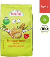 FruchtBar Organic pretzels with corn and carrots unsalted 3×25 g - Crisps for Kids