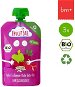 FruchtBar BIO 100 % recyklovateľná ovocná kapsička s jablkom, jahodou, červenou repou a ryžou 3× 100 g - Kapsička pre deti