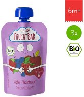 FruchtBar BIO ovocná kapsička s jablkom a lesnými plodmi 3× 100 g - Kapsička pre deti