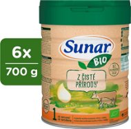 Sunar BIO 1 počiatočné dojčenské mlieko, 6× 700 g - Dojčenské mlieko