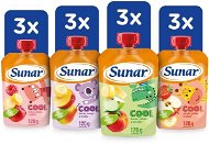 Kapsička pre deti Sunar Cool ovocná kapsička mix príchutí III 12× 120 g - Kapsička pro děti