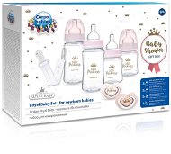 Canpol babies Royal Baby ajándékkészlet újszülött számára, rózsaszín - Baba kezdőcsomag