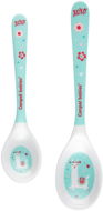 Children's Cutlery Canpol Babies Exotic Animals melamine spoons 2 pcs, turquoise - Dětský příbor