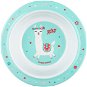 Children's Bowl Canpol Babies melamine bowl with suction cup Exotic Animals 270 ml, turquoise - Dětská miska