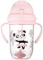 Canpol Babies csepegésmentes ivópohár súllyal ellátott szívószállal Exotic Animals 270 ml, rózsaszínű - Tanulópohár