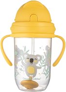 Canpol Babies csepegésmentes ivópohár súllyal ellátott szívószállal Exotic Animals 270 ml, sárga - Tanulópohár
