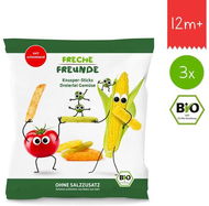 Freche Freunde BIO Vegetable sticks with tomato, corn and peas 3×30 g - Crisps for Kids