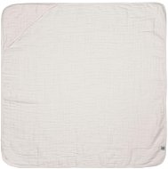 Lässig Muslin Hooded Towel Milky, 90 × 90 cm - Children's Bath Towel