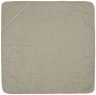 Lässig Muslin Hooded Towel Olive, 90 × 90 cm - Gyerek fürdőlepedő