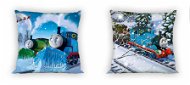 FARO Megfordítható párnahuzat Thomas, gőzmozdony, karácsony 40 × 40 cm - Párnahuzat
