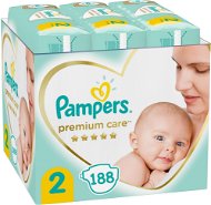 PAMPERS Premium Care size 2 (188 pcs) - Disposable Nappies