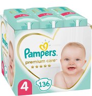 PAMPERS Premium Care size 4 (136 pcs) - Disposable Nappies