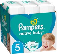 PAMPERS Active Baby size 5 (128 pcs) - Disposable Nappies