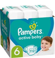 PAMPERS Active Baby 6-os méret (112 db) - Eldobható pelenka