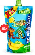 Kapsička pro děti HELLO XXL ovocná kapsička s banány 10× 200 g - Kapsička pro děti