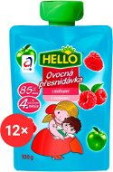 HELLO ovocná kapsička s malinami 12× 100 g - Kapsička pre deti
