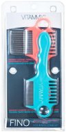 VITAMMY Fino Lice and Nit Comb Set, Orange/Turquoise - Lice Comb