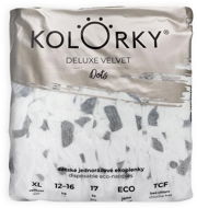 KOLORKY DELUXE VELVET Pöttyös méret XL (17 db) - Öko pelenka