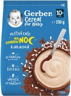 GERBER Cereal mléčná kaše Dobrou noc kakaová 230 g - Milk Porridge