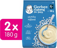 GERBER Natural rýžová krupička 2× 180 g - Dairy-Free Porridge