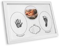 GOLD BABY fotorámik Naše bábätko na atramentový odtlačok My handprint 24 × 38 cm - Sada na odtlačky