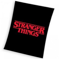 CARBOTEX Gyerek pléd Stranger Things Fekete 150×200 cm - Pléd