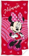 CARBOTEX Minnie Pink Hearts 70×140 cm - Children's Bath Towel