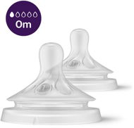 Teat Philips AVENT Natural Response 1 první průtok 0 m, 2 ks - Savička